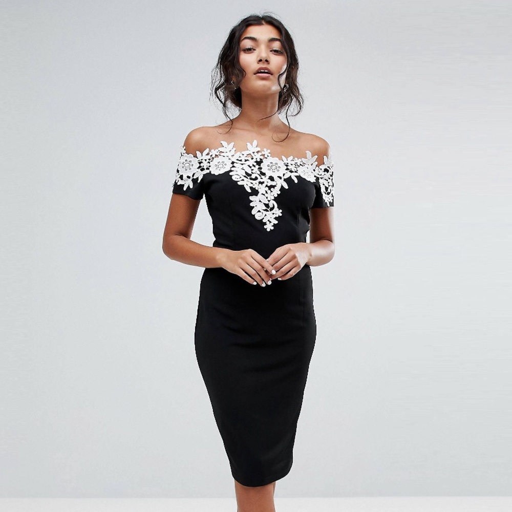 Paper Dolls- black pencil mini dress- NWT